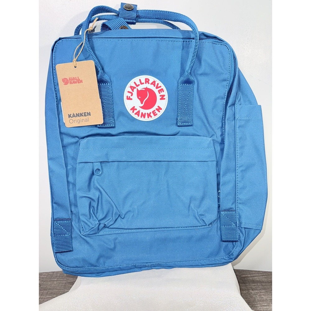 Fjallraven Kanken Classic Backpack Blue 23510 School Travel Bag Sweden